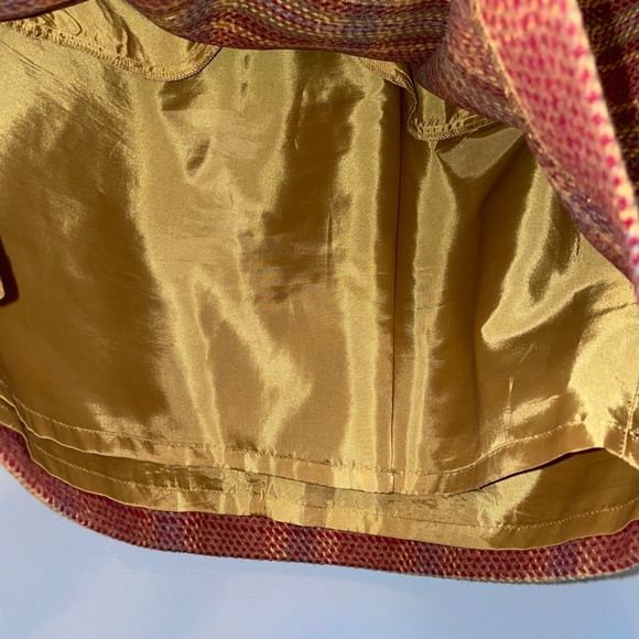 EUC Talbots Tweed Plaid Wool Mini A-line Skirt Size 12 - Picture 3 of 9